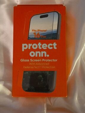 On Running Orange Glass Screen Protector for iPhone 16 Pro